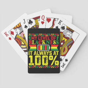 Jeu De Cartes Niveau de noirceur Juneteenth Histoire noire 