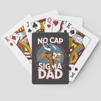 Jeu De Cartes No Cap Sigma Dad Viking Graphic Tee for Fathers