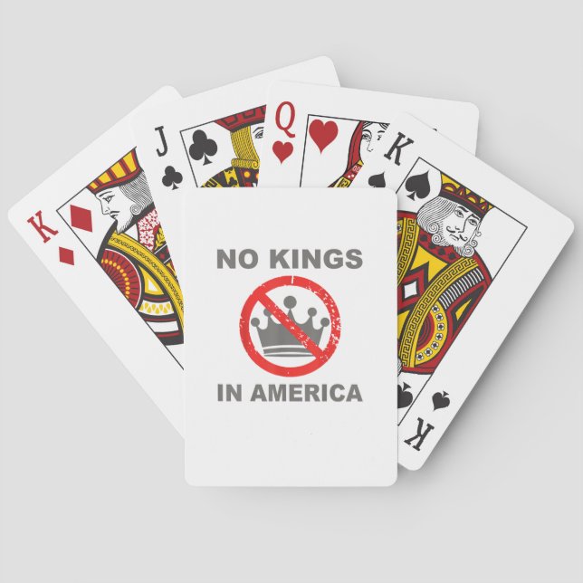 Jeu De Cartes No Kings In America Patriotic Casual (dos)