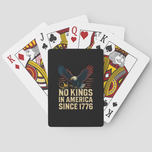 Jeu De Cartes No Kings In America Since 1776 Patriotic (dos)