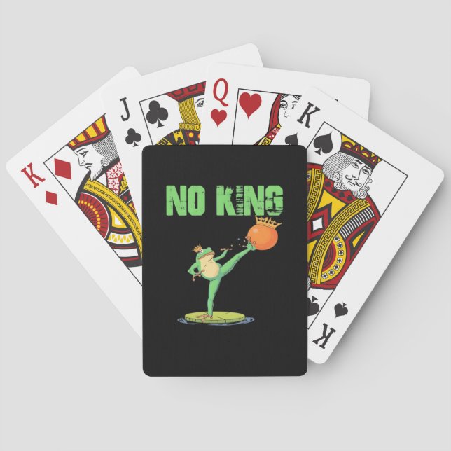 Jeu De Cartes No Kings Portland Frog Protest – Funny Anti-Author (dos)