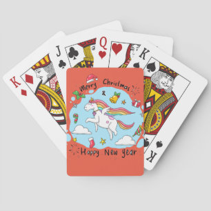 Jeu De Cartes Noël à la licorne