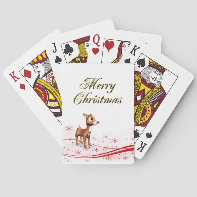 Jeu De Cartes Noël à l'inné de caricature (dos)