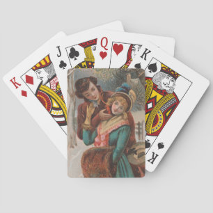 Jeu De Cartes Noël, Angleterre - Publicité de l'ère victorienne,