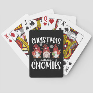 Jeu De Cartes Noël avec mes gnomes Buffalo carreau rouge Gnome