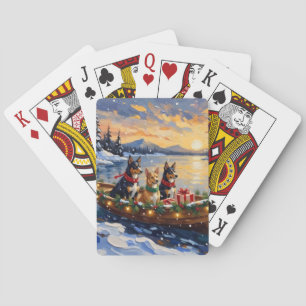 Jeu De Cartes Noël Bateau de vacances de Kelpie australien