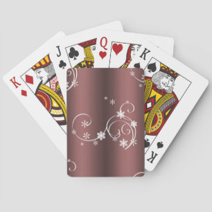 Jeu De Cartes Noël Brown de perles métalliques