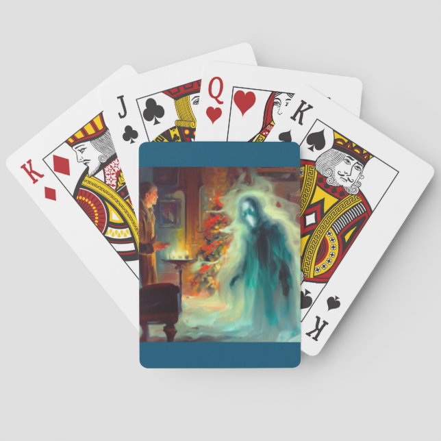 Jeu De Cartes Noël Carol Fantôme de Noël Futur (dos)