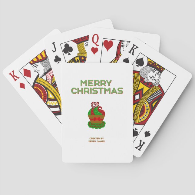 Jeu De Cartes Noël Cupcake Classic Playing Cards (dos)
