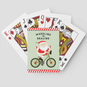 Jeu De Cartes Noël de cycliste drôle