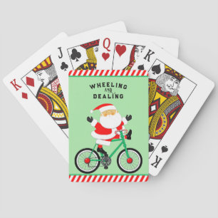 Jeu De Cartes Noël de cycliste drôle