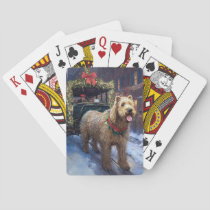 Jeu De Cartes Noël de la saison festive du Terrier Wheaten
