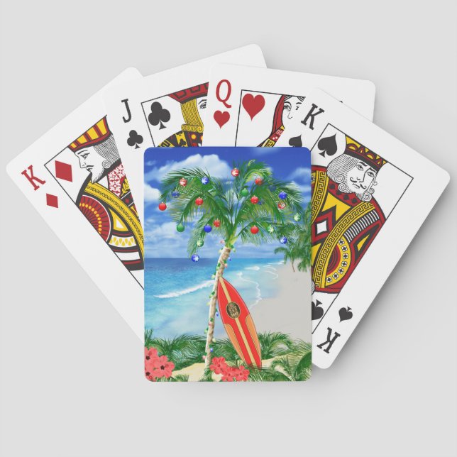 Jeu De Cartes Noël de plage (dos)