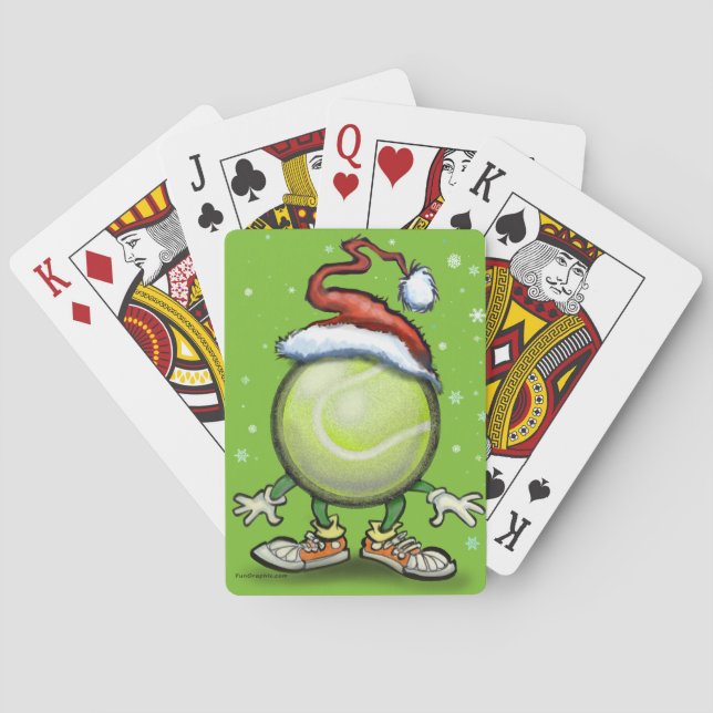 Jeu De Cartes Noël de tennis (dos)