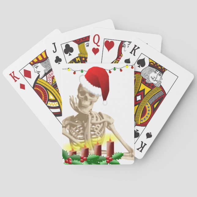 Jeu De Cartes noël du crâne (dos)