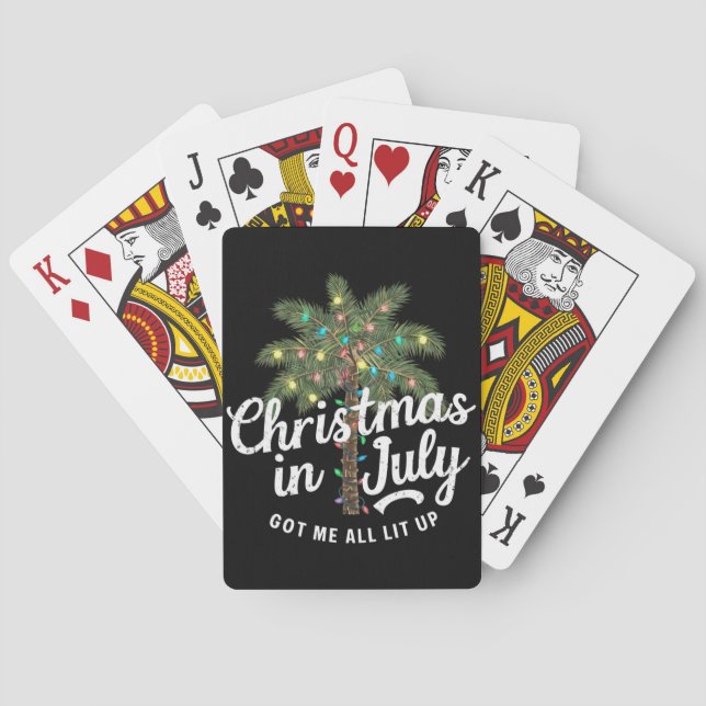 Jeu De Cartes Noël en juillet m'a tout illuminé (dos)