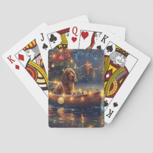 Jeu De Cartes Noël festif de Cocker Spaniel