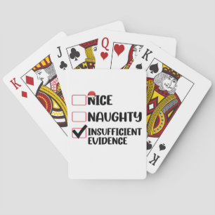 Jeu De Cartes Noël Gentil Méchant Preuve Insuffisante 