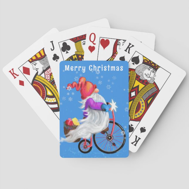 Jeu De Cartes Noël Gnome Jouer des cartes (dos)