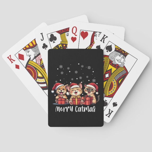 Jeu De Cartes Noël Kitty Chats Joyeux Catmas (dos)