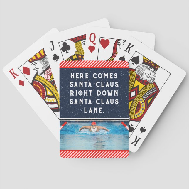 Jeu De Cartes Noël natation (dos)