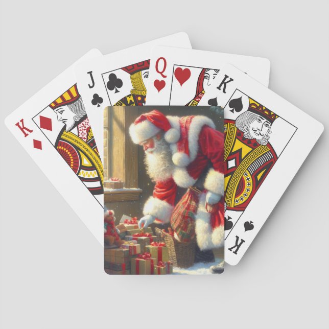 Jeu De Cartes Noël Père Noël 3 (dos)