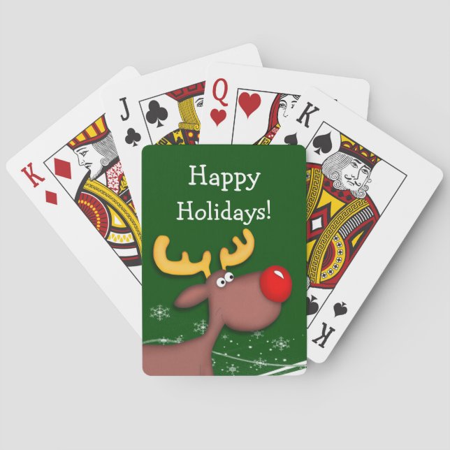 Jeu De Cartes Noël Rudolf (dos)