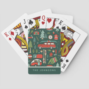 Jeu De Cartes Noël rustique personnalisé