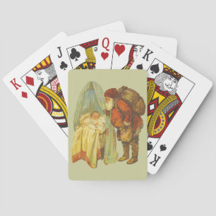 Jeu De Cartes Noël Vacances bébé Vintage