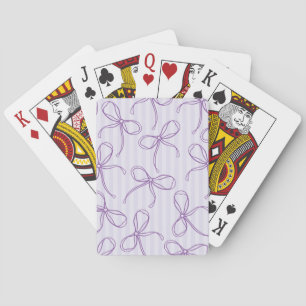 Jeu De Cartes Nœud Coquette Violet Jeux Favoris Lavande Pastel