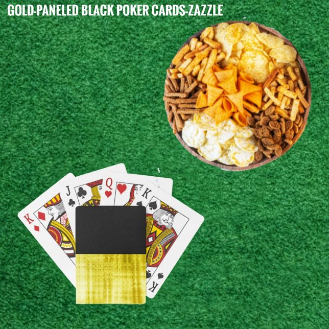 Jeu De Cartes Noir à panneau or (Créateur téléchargé)