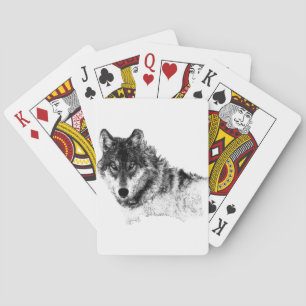 Jeu De Cartes Noir Blanc Inspiration Wolf Eyes