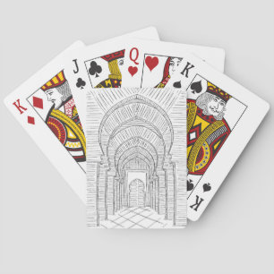 Jeu De Cartes Noir et blanc Maroc Jouer des cartes