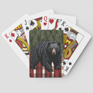 Jeu De Cartes Noir Ours Silhouette Classic Cartes de Jeu