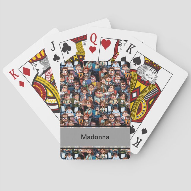 Jeu De Cartes Noir stress travail (dos)