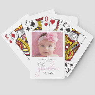 Jeu De Cartes Nom Année de création de grand-mère Photo Script P