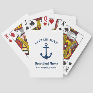Jeu De Cartes Nom de capitaine de marine personnalisé