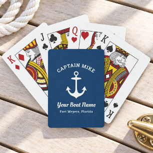 Jeu De Cartes Nom de capitaine de marine personnalisé