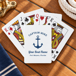 Jeu De Cartes Nom de capitaine de marine personnalisé