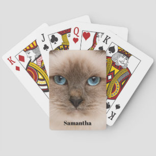 Jeu De Cartes Nom de la photo du chat
