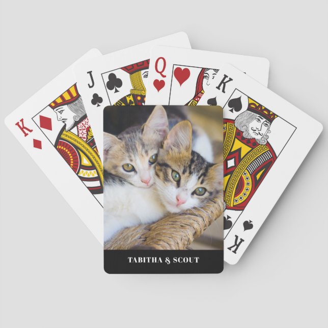 Jeu De Cartes Nom de la photo du chat (dos)