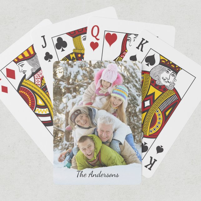 Jeu De Cartes Nom de photo moderne  (Créateur téléchargé)