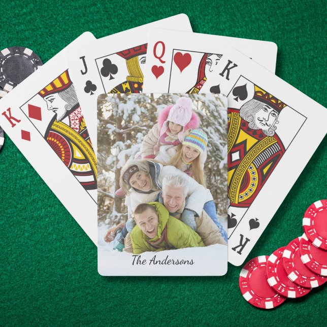 Jeu De Cartes Nom de photo moderne  (Créateur téléchargé)