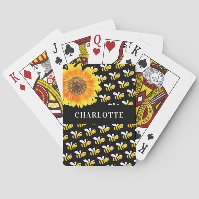 Jeu De Cartes Nom de tournesol de la bourrasque noire (dos)