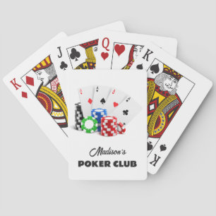 Jeu De Cartes Nom et texte personnalisés Poker / Casino