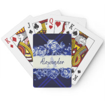 Nom personnalisable Roses de marine élégant chic M