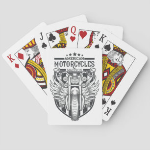 Jeu De Cartes Nom personnalisé "American Motocycles" jeu de cart