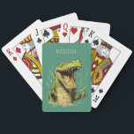 Jeu De Cartes Nom personnalisé Crocodile<br><div class="desc">Remplacez le champ de texte par ce que vous voulez. À l'aide de l'outil d'édition,  vous pouvez modifier la police,  sa taille et sa couleur si vous le souhaitez. Voir mon magasin pour plus d'illustrations animales.</div>