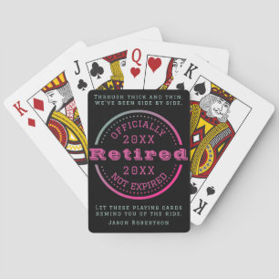 Jeu De Cartes Nom personnalisé Date de retrait Favoriser pour le