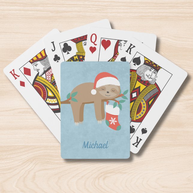 Jeu De Cartes Nom personnalisé de la fente de Noël (Créateur téléchargé)